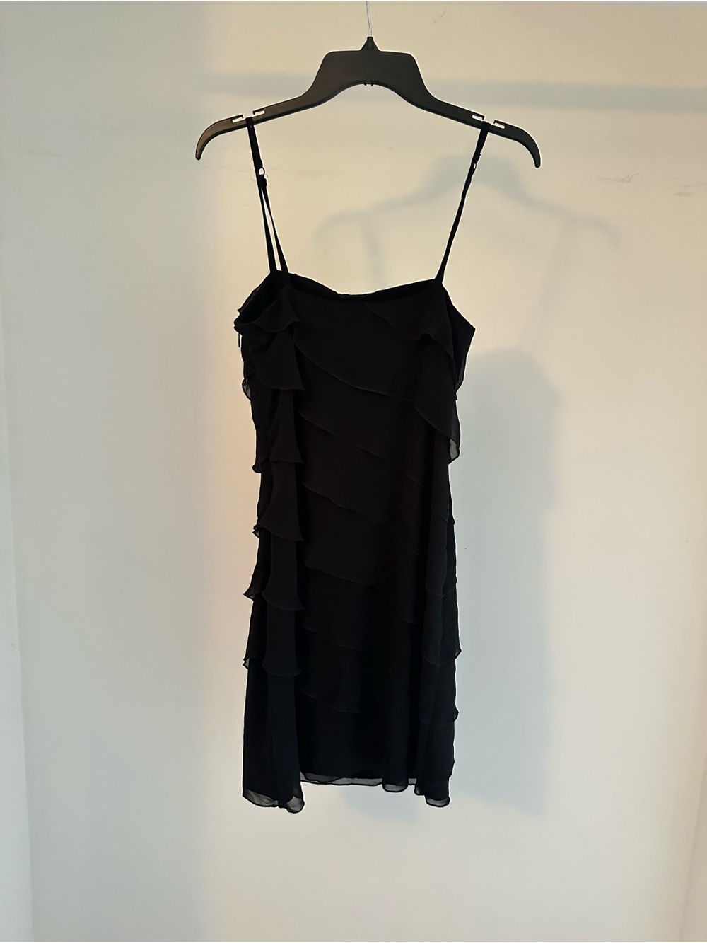 Black Tiered Ruffle Dress - Picture 3 of 4